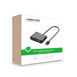 HDMI to VGA/HDMI Converter w Audio UGREEN CM101 40744