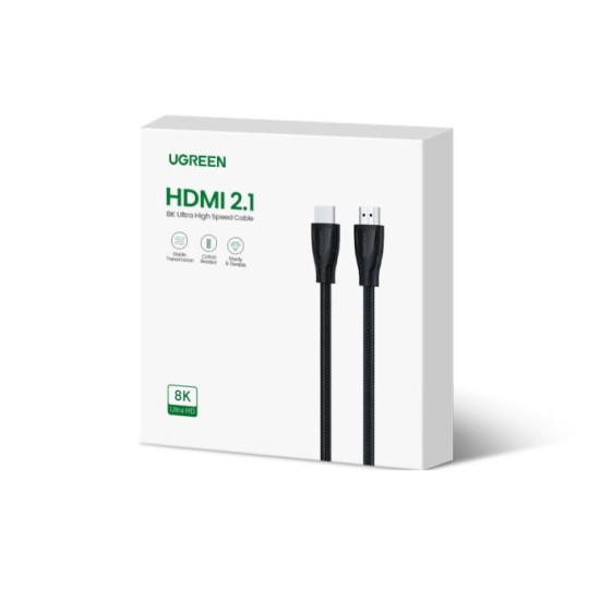 Cable HDMI M/M Retail 3m 8K/60Hz UGREEN HD140 Black 80404