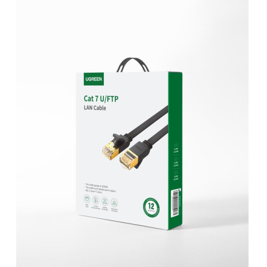 Cable U/FTP Flat Patch CAT7 Pure Copper 3m UGREEN NW106 11262