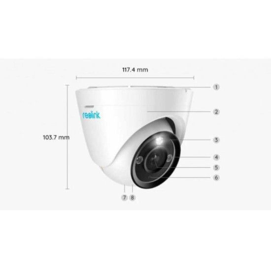 IP Camera POE Reolink RLC-1224A Ultra HD IP Camera POE Reolink RLC-1224A Ultra HD