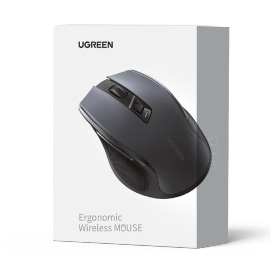 Mouse Wireless 2.4 GHz & Bluetooth UGREEN MU006 Black/Gray 90855