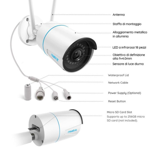 IP Camera Wi-Fi Reolink RLC-510WA 2K