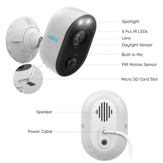 IP Camera Wi-Fi Reolink Lumus Full HD IP Camera Wi-Fi Reolink Lumus Full HD