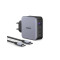 Charger GaN UGREEN CD289 140W Combo+Type C cable Black 90549