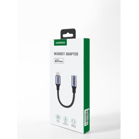 Adaptor i6 MFI to 3.5/F UGREEN US211 Black 30756