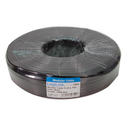 Cable Telephone 100m Black Logilink CM04 Cable Telephone 100m Black Logilink CM04