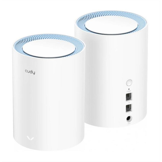 CUDY Wi-Fi mesh system M1200, AC1200 1200Mbps, dual band, 2τμχ CUDY Wi-Fi mesh system M1200, AC1200 1200Mbps, dual band, 2τμχ