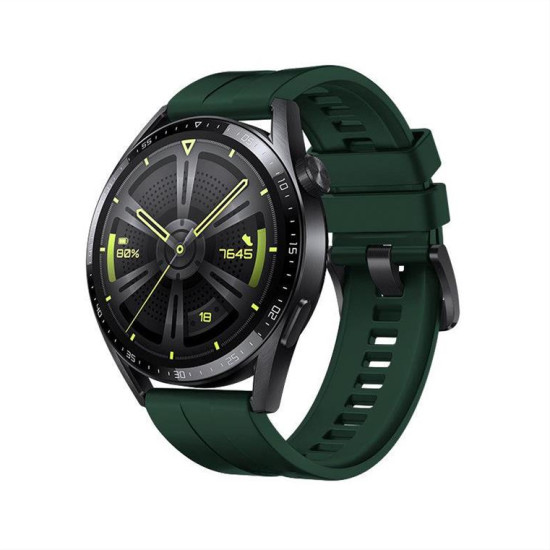 Strap One silicone band strap bracelet bracelet for Huawei Watch GT 3 42 mm dark green