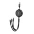 Dudao L8H cable 3in1 extendable 1.1m black (L8H-black)