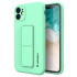 Wozinsky Kickstand Case silicone case with stand for iPhone 12 mint