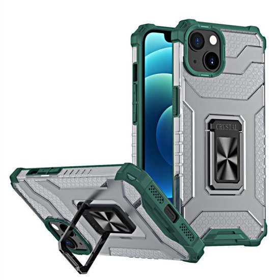 Crystal Ring Case Kickstand Tough Rugged Cover for iPhone 12 green Crystal Ring Case Kickstand Tough Rugged Cover for iPhone 12 green