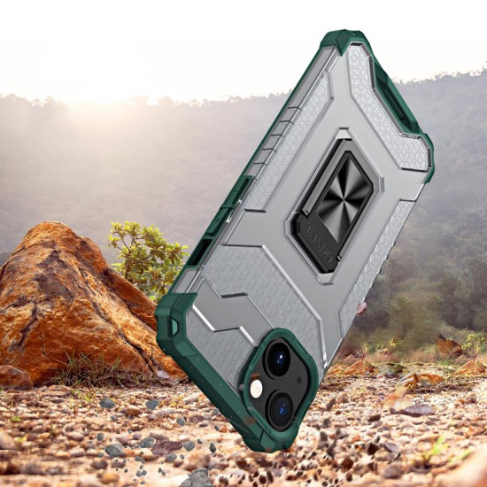Crystal Ring Case Kickstand Tough Rugged Cover for iPhone 12 green Crystal Ring Case Kickstand Tough Rugged Cover for iPhone 12 green