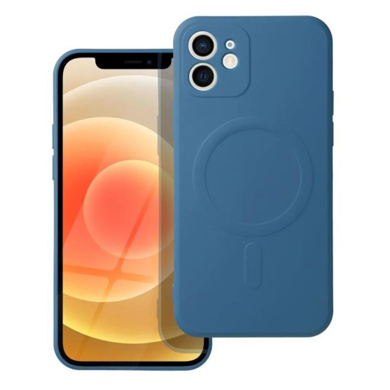 Silicone Mag Cover case for IPHONE 12 blue