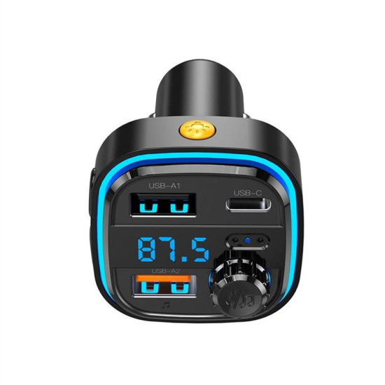 XO transmiter FM BCC08 Bluetooth MP3 car charger 3,1A black