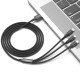 XO cable NB173 3in1 USB - Lightning + USB-C + microUSB 1,2 m 2,4A black GSM106762