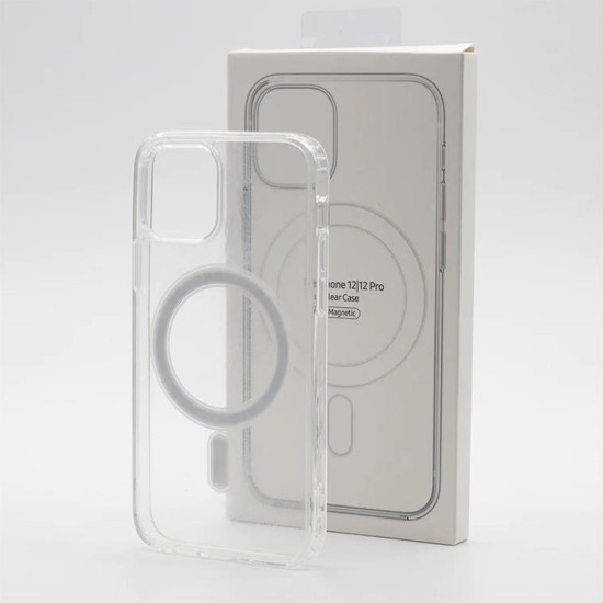 FOR IPHONE 12/12 PRO MAGNETIC CLEAR CASE