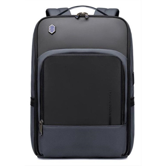 ARCTIC HUNTER τσάντα πλάτης B00403-GY με θήκη laptop 15.6", USB, γκρι