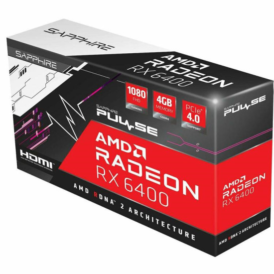 Sapphire Radeon RX 6400 4GB GDDR6 LP Κάρτα Γραφικών 11315-01-20G
