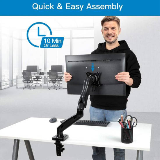 ΒΑΣΗ ΟΘΟΝΗΣ LED MOUNT 13"-27" (SINGLE MONITOR) GAS/SPRI NEW