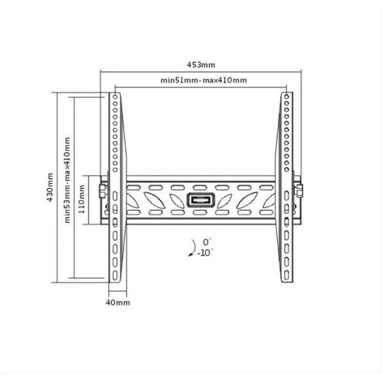 ITECHMOUNT επιτοίχια βάση PM4T, για οθόνη 32"-55", 50kg ITECHMOUNT επιτοίχια βάση PM4T, για οθόνη 32"-55", 50kg