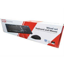 KEYBOARD-MOUSE DQR WIRED USB BLACK EN-GR KEYBOARD-MOUSE DQR WIRED USB BLACK EN-GR