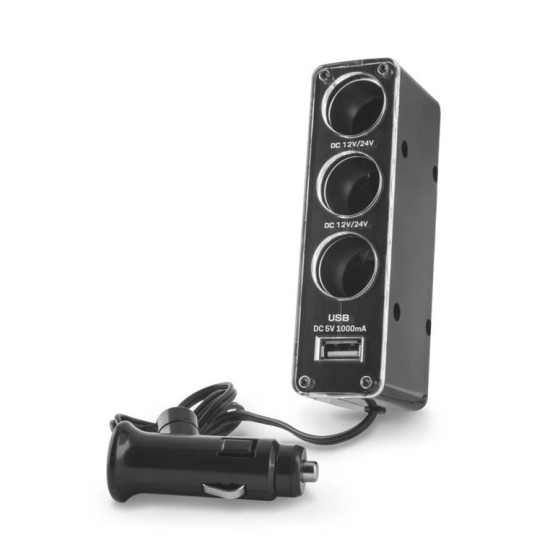 Setty car socket splitter RGS-03 1x USB GSM098220 Setty car socket splitter RGS-03 1x USB GSM098220