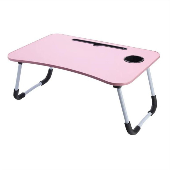 Desk for laptop universal + cupholder FD-6 pink