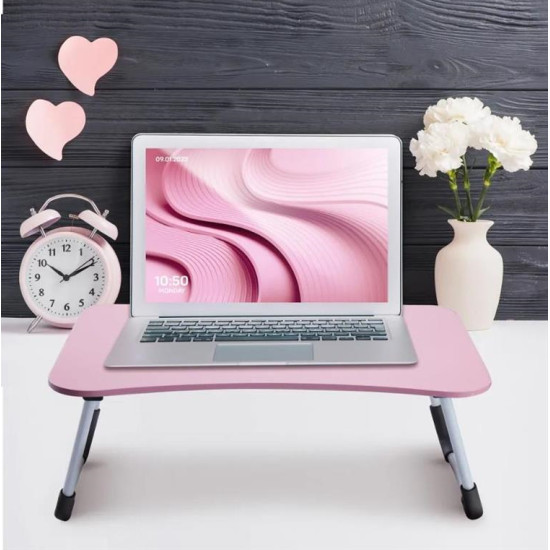 Desk for laptop universal + cupholder FD-6 pink