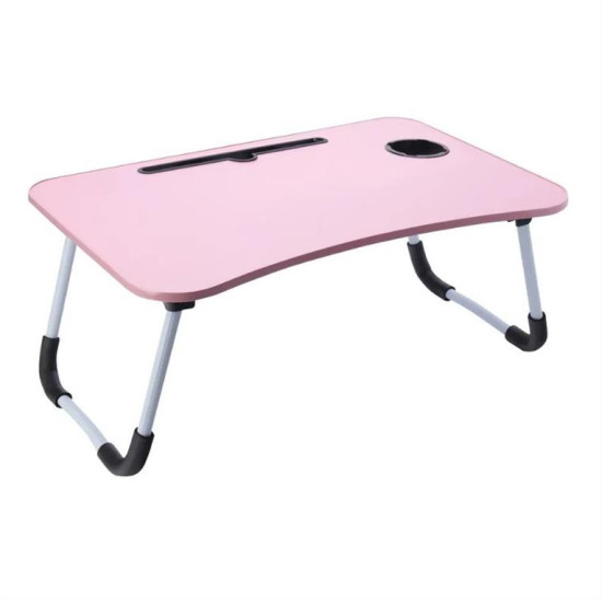 Desk for laptop universal + cupholder FD-6 pink
