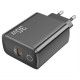LAMTECH FAST CHARGER TYPE-C PD30W BLACK LAM112730