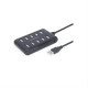 GEMBIRD 10-PORT USB 2.0 HUB BLACK GEMBIRD 10-PORT USB 2.0 HUB BLACK