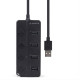 GEMBIRD USB 2.0 4-PORT HUB WITH SWITCHES BLACK UHB-U2P4P-01 GEMBIRD USB 2.0 4-PORT HUB WITH SWITCHES BLACK UHB-U2P4P-01