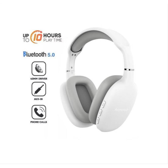 SONIC GEAR BLUETOOTH 5.0 HEADSET AIRPHONE 6 WHITE AP6W SONIC GEAR BLUETOOTH 5.0 HEADSET AIRPHONE 6 WHITE AP6W