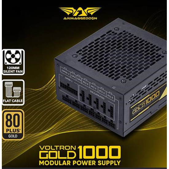 ARMAGGEDDON PSU VOLTRON GOLD 80+ RATING 1000W VG1000 ARMAGGEDDON PSU VOLTRON GOLD 80+ RATING 1000W VG1000