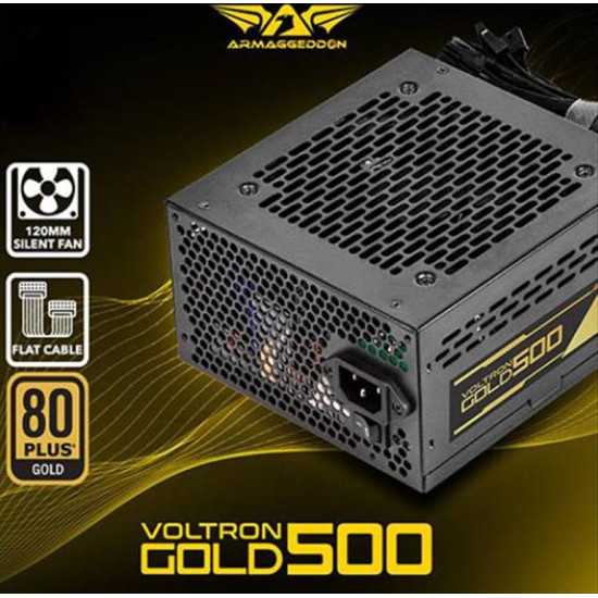 ARMAGGEDDON PSU VOLTRON GOLD 80+ RATING 500W VG500
