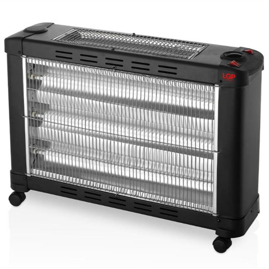 LGP MAXI ELECTRICAL QUARTZ HEATER 5-BARRED 2900W BLACK LGP112648 LGP MAXI ELECTRICAL QUARTZ HEATER 5-BARRED 2900W BLACK LGP112648