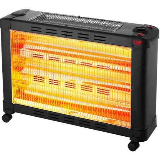 LGP MAXI ELECTRICAL QUARTZ HEATER 5-BARRED 2900W BLACK LGP112648 LGP MAXI ELECTRICAL QUARTZ HEATER 5-BARRED 2900W BLACK LGP112648