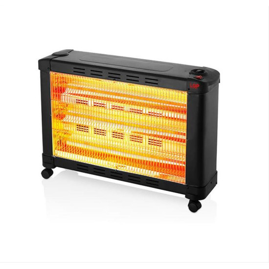 LGP MAXI ELECTRICAL QUARTZ HEATER 3-BARRED 2100W BLACK LGP112631 LGP MAXI ELECTRICAL QUARTZ HEATER 3-BARRED 2100W BLACK LGP112631