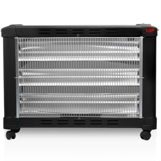 LGP MAXI ELECTRICAL QUARTZ HEATER 3-BARRED 2100W BLACK LGP112631 LGP MAXI ELECTRICAL QUARTZ HEATER 3-BARRED 2100W BLACK LGP112631