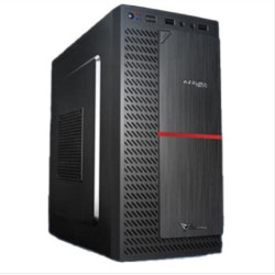 ALCATROZ MINI ATX PC CASE WITH PSU 450W AZZURA NEOX RED AZZURANEOXRED