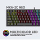 ARMAGGEDDON MECHANICAL KEYBOARD MKA-2C NEO BLACK LINEAR RED SWITCH MKA-2C-NBL