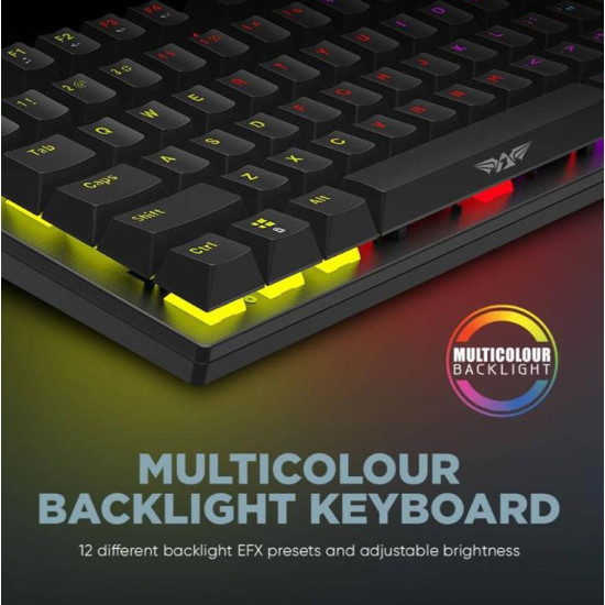 ARMAGGEDDON MECHANICAL KEYBOARD MKA-2C NEO BLACK LINEAR RED SWITCH MKA-2C-NBL