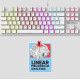 ARMAGGEDDON MECHANICAL KEYBOARD MKA-2C NEO WHITE LINEAR RED SWITCH MKA-2C-NWL ARMAGGEDDON MECHANICAL KEYBOARD MKA-2C NEO WHITE LINEAR RED SWITCH MKA-2C-NWL