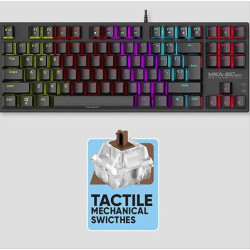 ARMAGGEDDON MECHANICAL KEYBOARD MKA-2C NEO BLACK TACTILE BROWN SWITCH MKA-2C-NBT ARMAGGEDDON MECHANICAL KEYBOARD MKA-2C NEO BLACK TACTILE BROWN SWITCH MKA-2C-NBT