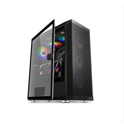 ARMAGGEDDON GAMING PC CASE TESSARAXX APEX 8 AIR E-ATX MESH DESIGN FRONT PANEL BLACK APEX8AIRB