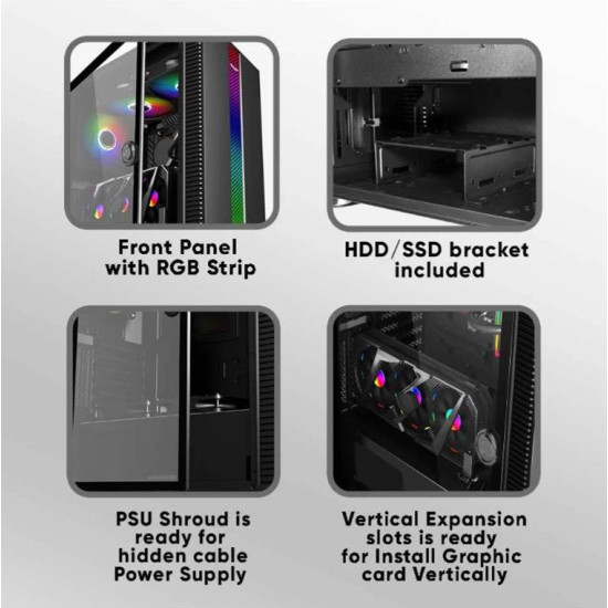 ARMAGGEDDON GAMING PC CASE TESSARAXX APEX 7 E-ATX BLACK APEX7B ARMAGGEDDON GAMING PC CASE TESSARAXX APEX 7 E-ATX BLACK APEX7B