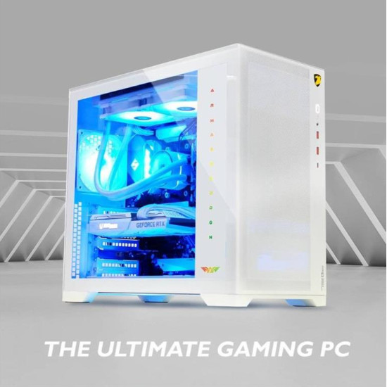 ARMAGGEDDON GAMING PC CASE FULL ATX TESSARAXX CORE 13 AIR WHITE CORE13AIRW
