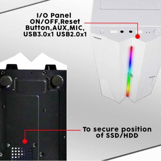 ARMAGGEDDON GAMING PC CASE MATX WITH RGB EFFECTS BLACK TRON1XB ARMAGGEDDON GAMING PC CASE MATX WITH RGB EFFECTS BLACK TRON1XB