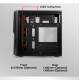 ARMAGGEDDON GAMING PC CASE MATX WITH RGB EFFECTS BLACK TRON1XB ARMAGGEDDON GAMING PC CASE MATX WITH RGB EFFECTS BLACK TRON1XB