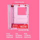 ARMAGGEDDON RUBY B-V ATX GAMING PC CASE  PINK RUBY-BV